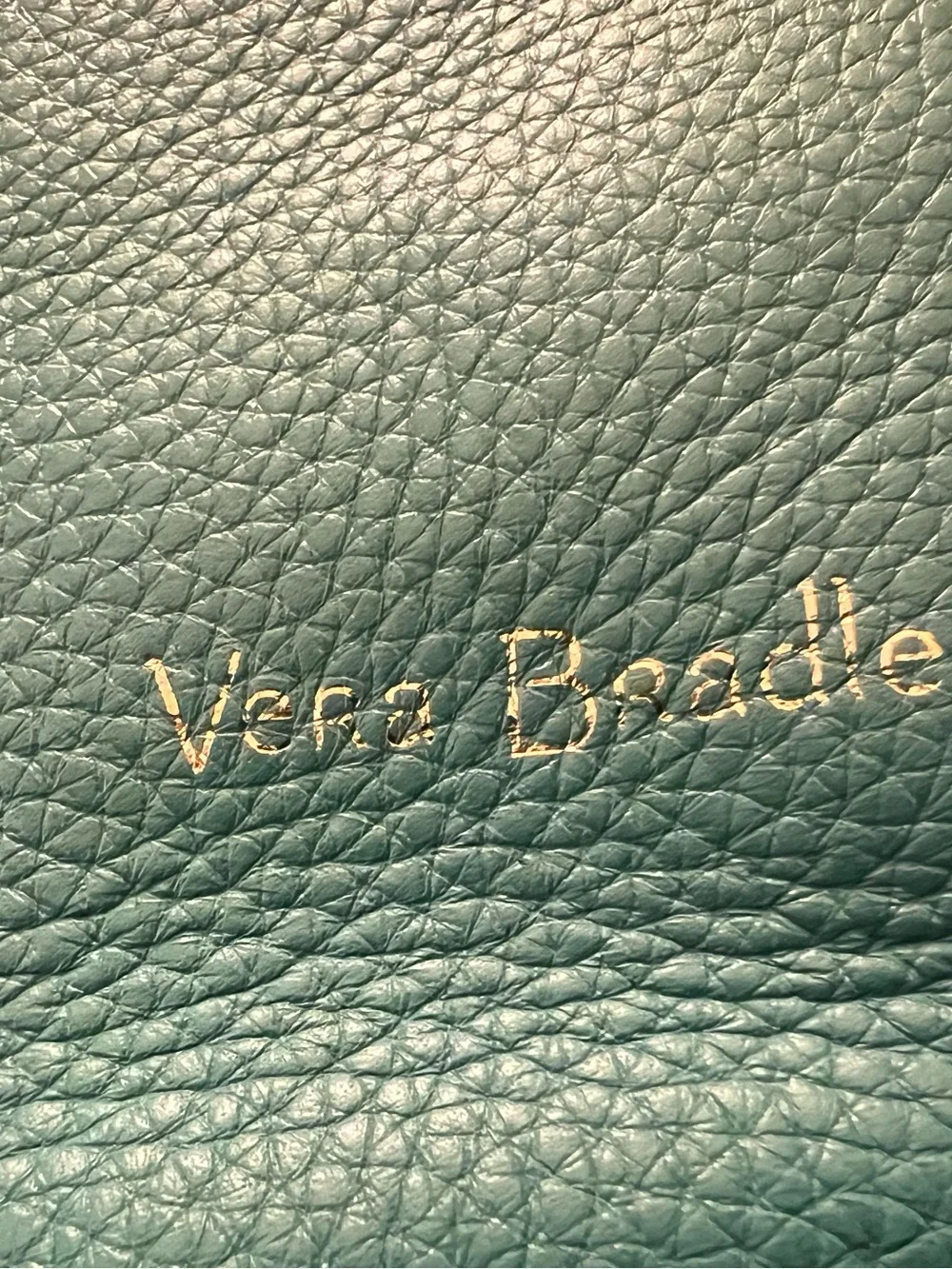 NWT Vera Bradley Mallory Leather Satchel in Turquoise Sea